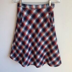 Myrtlewood Plaid A-Line Skirt Size Small